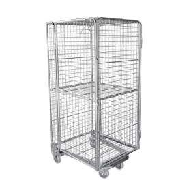 CHARIOT DE TRANSPORT AVEC CAGE ARROW  71,5x82,5x172 CM ARGENTE FER (1 UNITÉ)