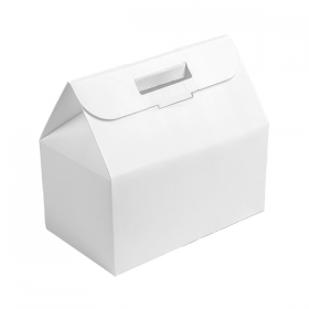BOÎTES TRANSPORT DE REPAS THEPACK  30x18x30 CM BLANC CARTON MICROCANAL (100 UNITÉ)