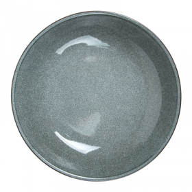 ASSIETTES CREUSES "AKALA"  Ø20x11,2x4,4 CM GRIS STONEWARE (6 UNITÉ)
