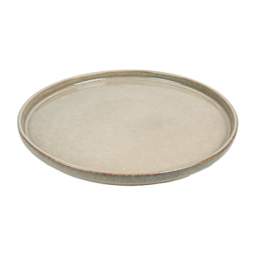 ASSIETTES "AKALA"  Ø26,5x2,3 CM BEIGE STONEWARE (6 UNITÉ)