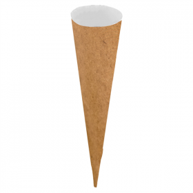 CÔNES GLACES   Ø 3,75x15 CM NATUREL PAPIER (2000 UNITÉ)