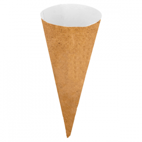 CÔNES GLACES   Ø 4,1x10,4 CM NATUREL PAPIER (2000 UNITÉ)