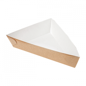 BARQUETTES TRIANGULAIRES THEPACK  23x23x4 CM NATUREL CARTON MICROCANAL (900 UNITÉ)
