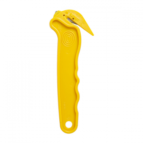 CUTTER POUR FEUILLARD   6x1x16,5 CM JAUNE PLASTIQUE (12 UNITÉ)