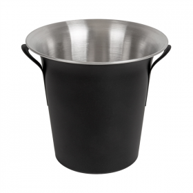SEAU À CHAMPAGNE AVEC ANSES ARTINOX  Ø 21x20 CM NOIR MAT INOX (1 UNITÉ)
