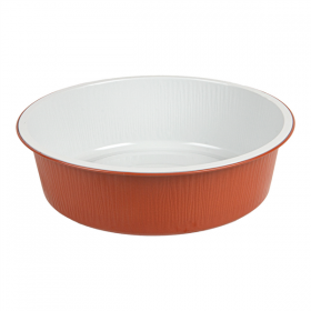 RÉCIPIENTS LAQUÉS  1200 ML Ø 19,6/16x5,5 CM CUIVRE ALUMINIUM (50 UNITÉ)