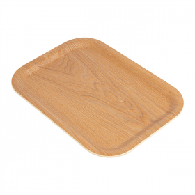 PLATEAU WOOD  28,5x20,5 CM NATUREL BOIS (1 UNITÉ)