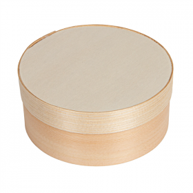 MINI BOÎTES CYLIND. COUVERCLE+CAPSULE WOOD 365 ML Ø 10,4x4,2 CM NATUREL BOIS (100 UNITÉ)