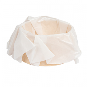 ANNEAU DE CUISSON AVEC PAPIER SILICONÉ WOOD 55 ML Ø 5x3 CM NATUREL BOIS (100 UNITÉ)