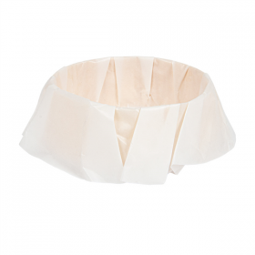ANNEAU DE CUISSON AVEC PAPIER SILICONÉ WOOD 150 ML Ø 8x3 CM NATUREL BOIS (100 UNITÉ)