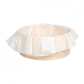 ANNEAU DE CUISSON AVEC PAPIER SILICONÉ WOOD 545 ML Ø 11,8x5 CM NATUREL BOIS (100 UNITÉ)