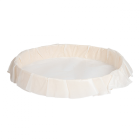 ANNEAU DE CUISSON AVEC PAPIER SILICONÉ WOOD 1580 ML Ø 24x3,5 CM NATUREL BOIS (100 UNITÉ)