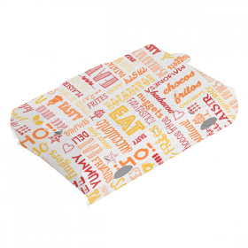  BOÎTES FRITURES AVEC OUVERTURE THEPACK "PAROLE" 220 G/M2 15,5x11x4 CM BLANC CARTON NANO-MICRO (200 UNITÉ)