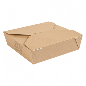 BOÎTES AMÉRICAINES POUR CUISSON THEPACK 2910 ML 260 G/M2 21,7x21,7x6 CM NATUREL CARTON NANO-MICRO (100 UNITÉ)