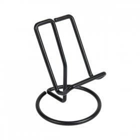SUPPORT POUR TÉLÉPHONE MOBILE   Ø 8x10 CM NOIR MAT METAL (1 UNITÉ)