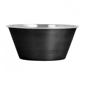 RAMEQUINS ARTINOX 45 ML Ø 6x2,5 CM NOIR/ARGENTE INOX (12 UNITÉ)