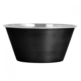 RAMEQUINS ARTINOX 60 ML Ø 6,1x2,7 CM NOIR/ARGENTE INOX (12 UNITÉ)