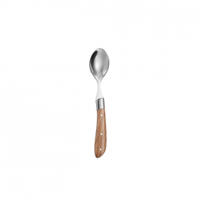 CUILLÈRES À CAFÉ - MANCHE EN BOIS ARTINOX "OLIVIA"  16,5 CM ARGENTE INOX (12 UNITÉ)