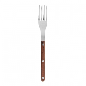 FOURCHETTES À STEAK - MANCHE EN BOIS ARTINOX "DAKOTA"  21 CM ARGENTE INOX (12 UNITÉ)