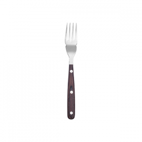 FOURCHETTES À STEAK - MANCHE EN BOIS ARTINOX  19,2 CM ARGENTE INOX (12 UNITÉ)
