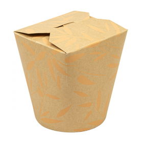 RÉCIPIENTS MULTIUSAGES MICRO-ONDABLES FEEL GREEN 960 ML 280 +18 PE G/M2 Ø9,3x11,5 CM MARRON CARTON (50 UNITÉ)