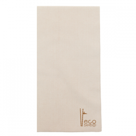 SERVIETTES P.1/8 LIKE LINEN - ECO BAMBOO  70 G/M2 40x40 CM NATUREL SPUNLACE (600 UNITÉ)