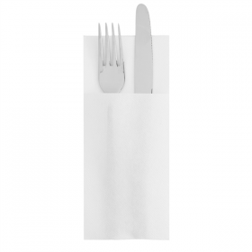 SERVIETTES KANGOUROU  55 G/M2 40x40 CM BLANC AIRLAID (700 UNITÉ)