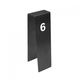 NUMÉROS DE TABLE DU 1 AU 25   5x6x17 CM NOIR INOX (1 UNITÉ)