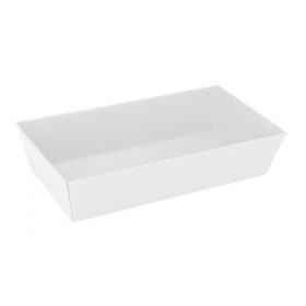 BARQUETTES  300 + 18 PE G/M2 15,5x8,5x3,5 CM BLANC CARTON (1000 UNITÉ)