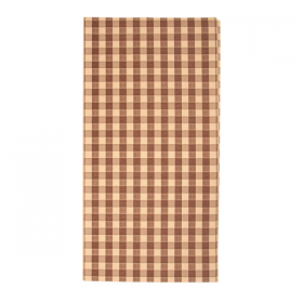 NAPPES PLIAGE M "VICHY" 55 G/M2 120x120 CM NATUREL AIRLAID (200 UNITÉ)