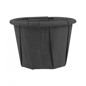 POTS TRAITEUR PAPIER PLISSÉ PFAS FREE 22 ML (0,7 oz) 80 G/M2 Ø3,8/2,6x2,8 CM NOIR PARCH.INGRAISSABLE (250 UNITÉ)