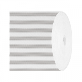 TÊTE-À-TÊTE PRÉDECOUPÉ 120CM (20 FEU.) LIKE LINEN "LINES" 70 G/M2 0,40x24 M GRIS SPUNLACE (6 UNITÉ)