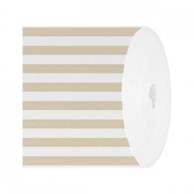 TÊTE-À-TÊTE PRÉDECOUPÉ 120CM (20 FEU.) LIKE LINEN "LINES" 70 G/M2 0,40x24 M SABLE SPUNLACE (6 UNITÉ)