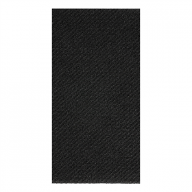 SERVIETTES PLIAGE 1/4  55 G/M2 20x40 CM NOIR AIRLAID (1400 UNITÉ)