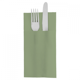 SERVIETTES KANGOUROU  55 G/M2 40x40 CM VERT OLIVE AIRLAID (700 UNITÉ)