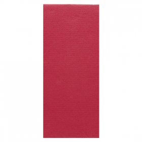 SERVIETTES ECOLABEL P. 1/8 SLIM DOUBLE POINT  18 G/M2 33x40 CM BORDEAUX OUATE (1400 UNITÉ)