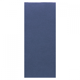 SERVIETTES ECOLABEL P. 1/8 SLIM DOUBLE POINT  18 G/M2 33x40 CM BLEU MARINE OUATE (1400 UNITÉ)