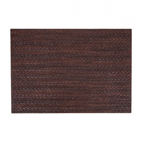 SETS DE TABLE TRESSÉS   43x30 CM MARRON FONCÉ PU (12 UNITÉ)