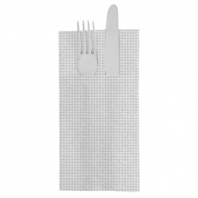 SERVIETTES KANGOUROU "LOOM" 55 G/M2 40x40 CM PERLE AIRLAID (700 UNITÉ)
