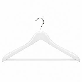 CINTRES STANDARD   44,5x1,2x23 CM BLANC BOIS (48 UNITÉ)