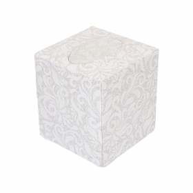 100 U. MOUCHOIRS EN PAPIER 2 PLIS "CUBE" "DAMASCO"  11x11x12 CM BLANC CELLULOSE (1 UNITÉ)