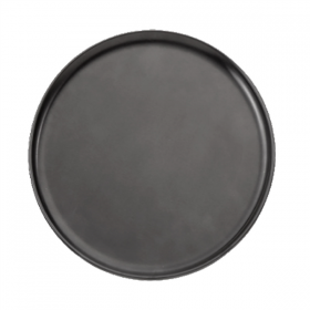 ASSIETTE À PIZZA PLATE   Ø 28 CM NOIR ALUMINIUM (1 UNITÉ)