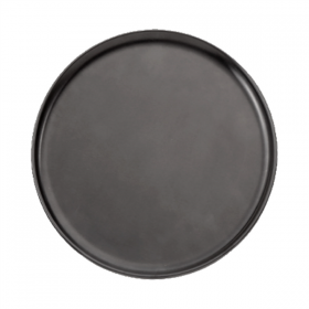 ASSIETTE À PIZZA PLATE   Ø 40,5 CM NOIR ALUMINIUM (1 UNITÉ)