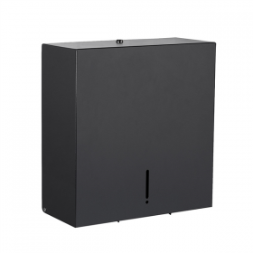DISTRIBUTEUR HYGIÉNIQUE MAXI JUMBO   31,3x13x32,8 CM NOIR INOX (1 UNITÉ)