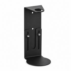 SUPPORT BOUTEILLE DISTRIBUTRICE  500 ML 8,1x8,4x12/18 CM NOIR INOX (1 UNITÉ)
