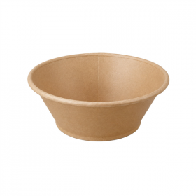 BOLS CONIQUES  700 ML - 23,7 oz 330 + 18 PP G/M2 Ø 15/7,4x5 CM NATUREL KRAFT (300 UNITÉ)