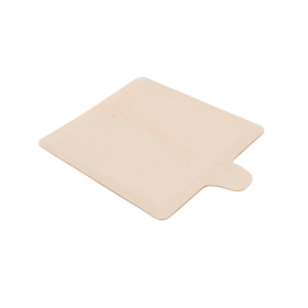 MINI ASSIETTES CARRÉES WOOD  10,5x9x0,8 CM NATUREL BOIS (1200 UNITÉ)