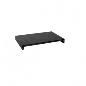 PRÉSENTOIR POUR BUFFET   25x12x3 CM NOIR MARBRE (1 UNITÉ)