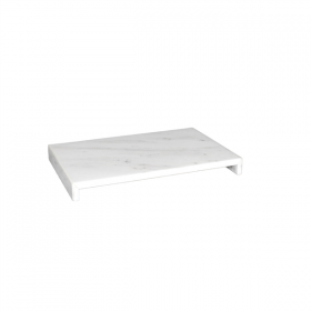 PRÉSENTOIR POUR BUFFET   25x12x3 CM BLANC MARBRE (1 UNITÉ)