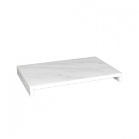 PRÉSENTOIR POUR BUFFET   35x12x3 CM BLANC MARBRE (1 UNITÉ)